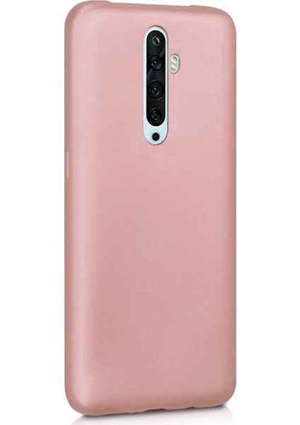 Matte Silicone Oppo Reno 2Z Kılıf Rose Gold