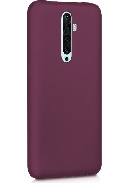 Matte Silicone Oppo Reno 2Z Kılıf Mor