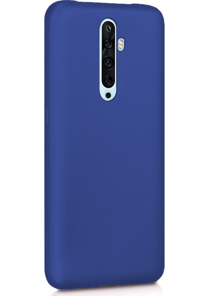 Matte Silicone Oppo Reno 2Z Kılıf Lacivert