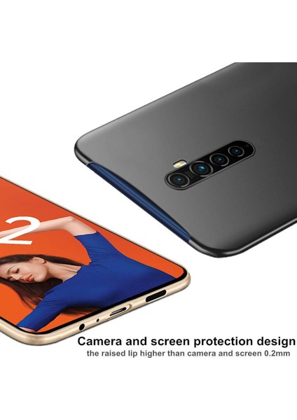 Matte Silicone Oppo Reno 2Z Kılıf Lacivert modelleri