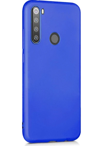 Matte Silicone Xiaomi Redmi Note 8T Kılıf Mavi