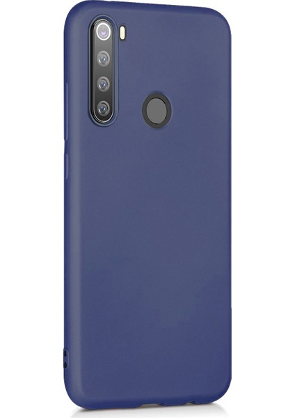 Matte Silicone Xiaomi Redmi Note 8T Kılıf Lacivert