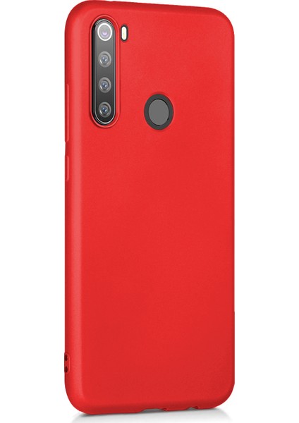 Matte Silicone Xiaomi Redmi Note 8T Kılıf Kırmızı