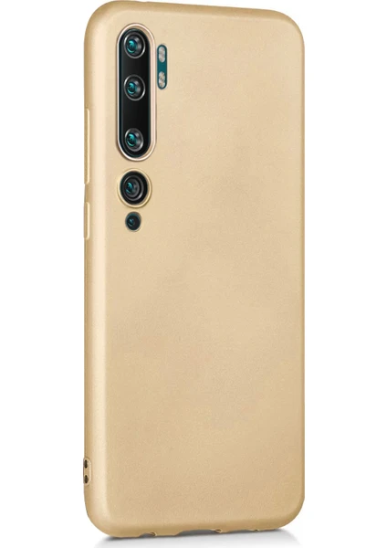 Matte Silicone Xiaomi Mi Note 10 Kılıf Gold