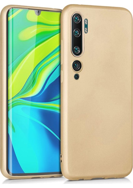 Matte Silicone Xiaomi Mi Note 10 Kılıf Gold