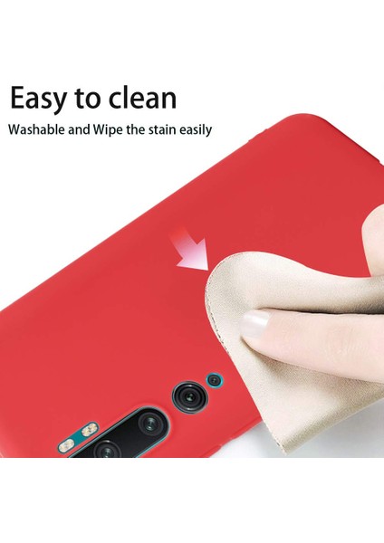 Matte Silicone Xiaomi Mi Note 10 Pro Kılıf Mor