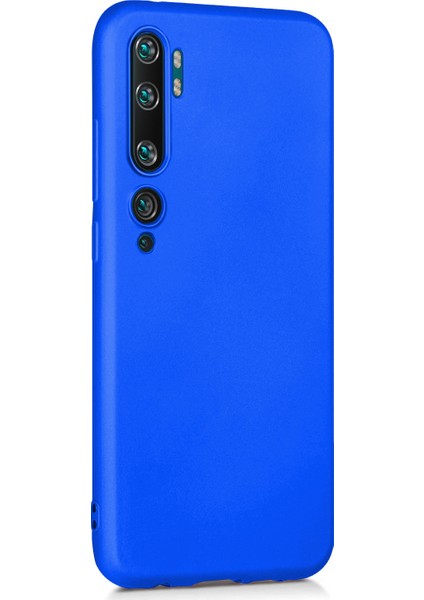 Matte Silicone Xiaomi Mi Note 10 Pro Kılıf Mavi
