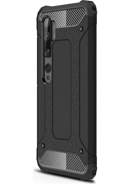 Xiaomi Mi Note 10 Pro Kılıf Rugged Armor Siyah