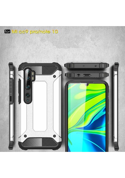 Xiaomi Mi Note 10 Pro Kılıf Rugged Armor Siyah