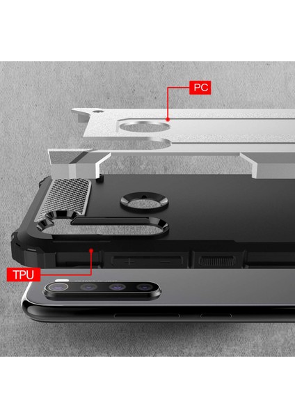 Xiaomi Redmi Note 8T Kılıf Rugged Armor Rose Gold