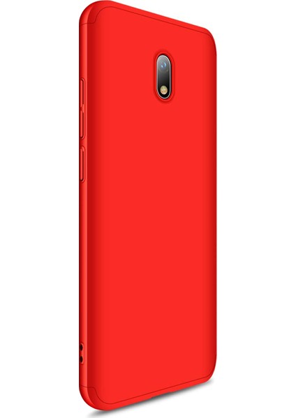 Xiaomi Redmi 8A Kılıf Double Dip 360 Protective Kırmızı