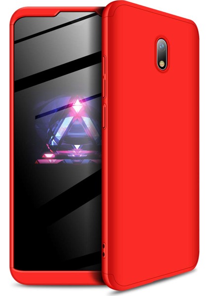 Xiaomi Redmi 8A Kılıf Double Dip 360 Protective Kırmızı