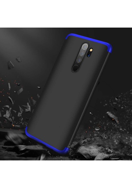 Xiaomi Redmi Note 8 Pro Kılıf Double Dip 360 Protective Siyah