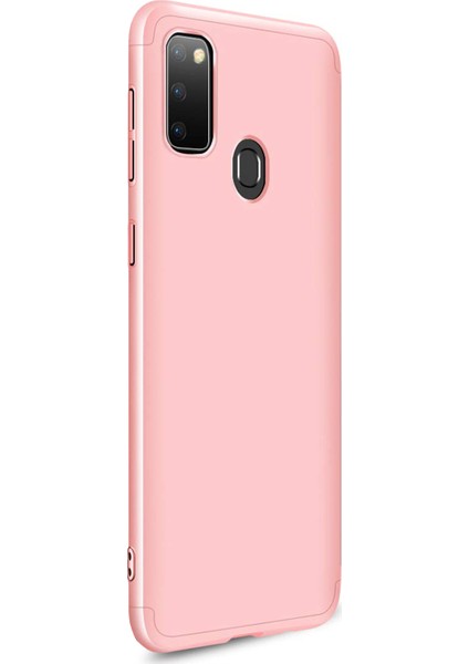 Samsung Galaxy M30s Kılıf Double Dip 360 Protective Rose Gold