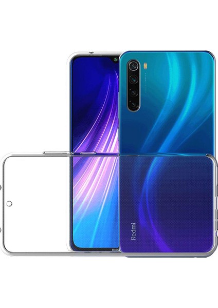 Xiaomi Redmi Note 8 Kılıf 6 Tarafı Tam Koruma Şeffaf