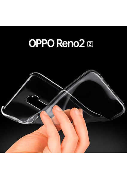 Oppo Reno 2Z Kılıf Transparent Soft Beyaz modelleri