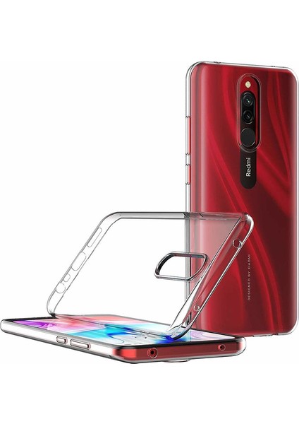 Xiaomi Redmi 8 Kılıf Transparent Soft Beyaz