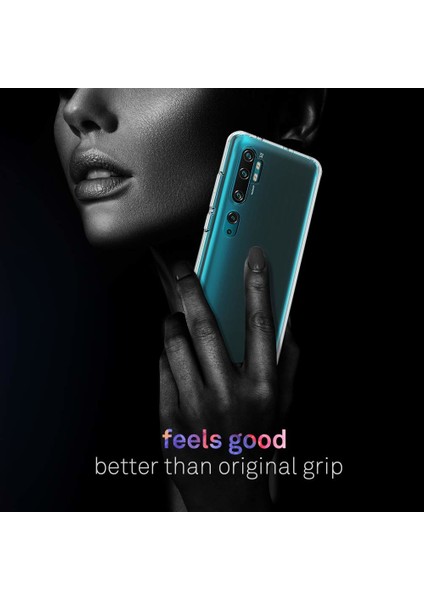 Xiaomi Mi Note 10 Pro Kılıf Transparent Soft Beyaz