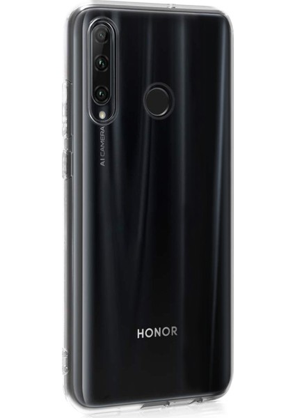 Huawei Honor 20 Lite Kılıf Transparent Soft Beyaz