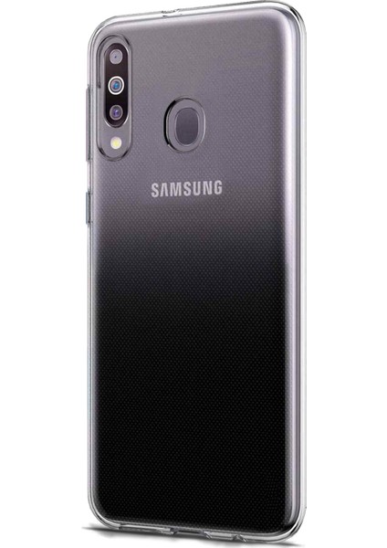 Samsung Galaxy M40 Kılıf Transparent Soft Beyaz