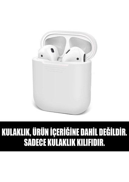 Apple AirPods 1. Nesil/2. Nesil Mat Silikon Kılıf Beyaz fiyatları