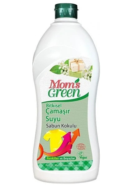 Mom's Green Bitkisel Çamaşır Suyu - Sabun Kokulu