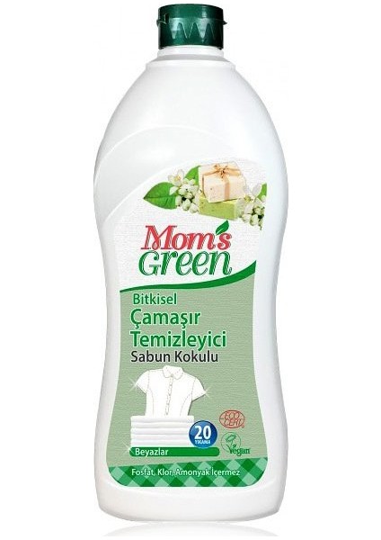 Mom's Green Bitkisel Çamaşır Deterjanı Beyazlar - Sabun Kokulu 20 Yıkama