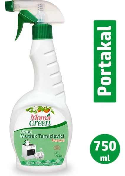 Mom's Green Portakallı Bitkisel Mutfak Temizleyici - Yağ Çözücü