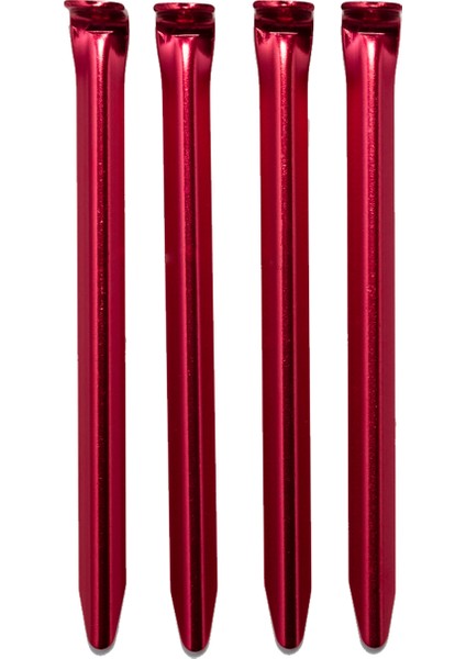Alpınıst Alüminyum 6061 Çadır Kazığı 16Cm Kırmızı