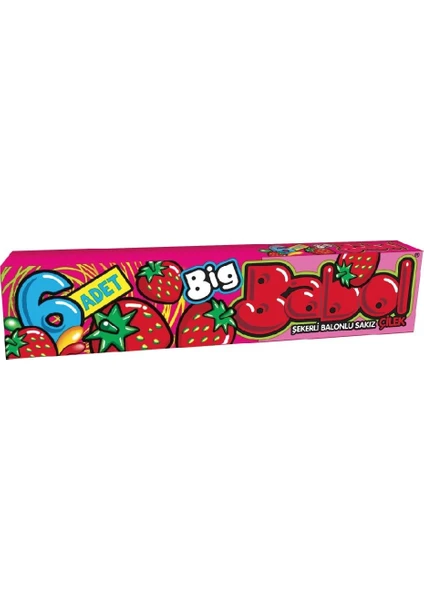 Big Babol Stick Çilek 18'li x 25 gr