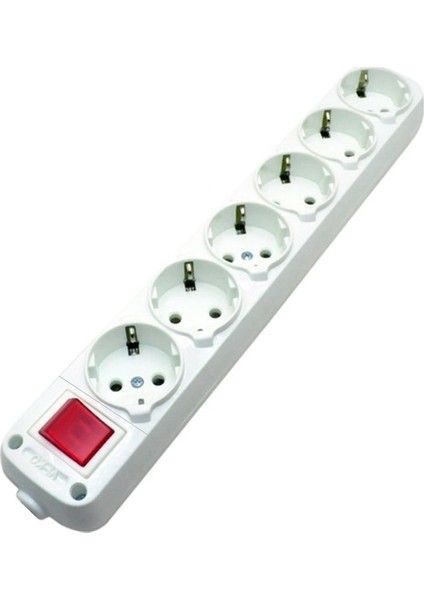 Grup Priz Altılı Anahtarlı Klemensli