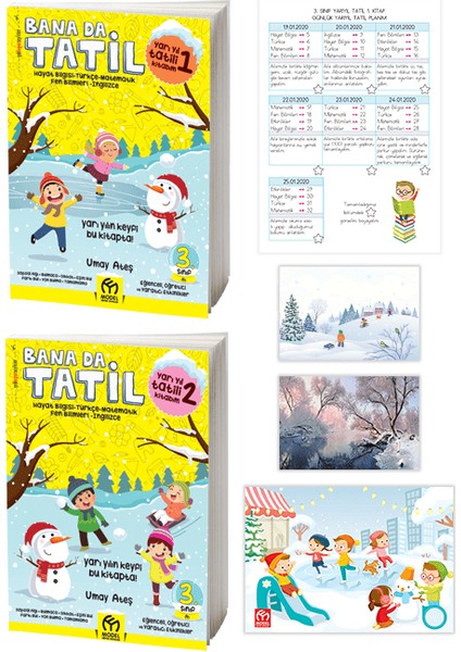 3. Sınıf Bana da Yarıyıl Tatil Kitabı 2019-2020