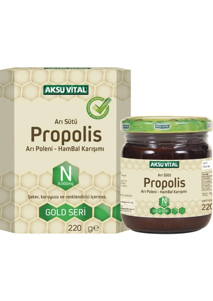 Aksu Vital Propolisli Arı Sütü (N)8.000 mg 220 gr