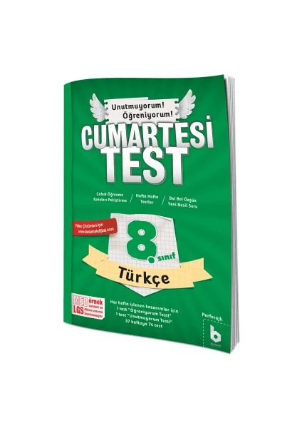 Basamak Yayınları 8. Sınıf LGS Türkçe Cumartesi Test