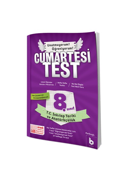 8. Sınıf LGS T.C. Inkılap Tarihi ve Atatürkçülük Cumartesi Test