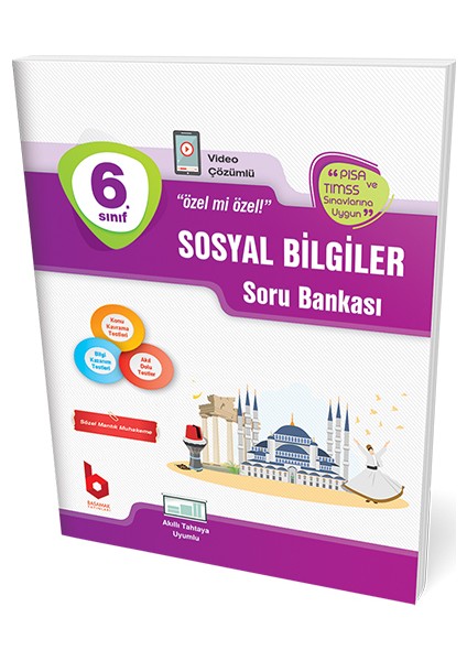 6.sınıf Sosyal Bilgiler Soru Bankası Video Çözümlü
