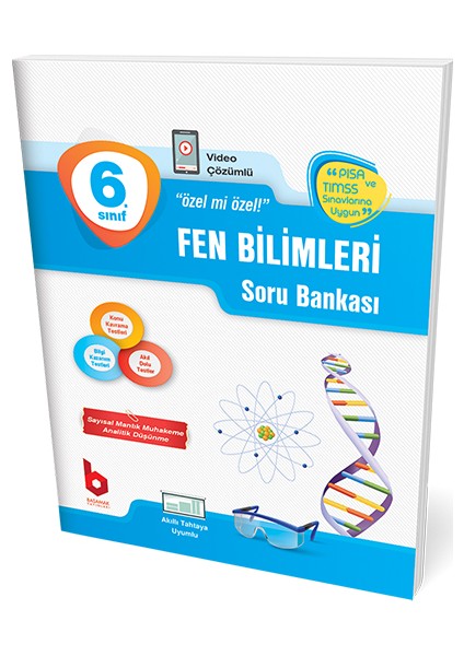 6.sınıf Fen Bilimleri Soru Bankası Video Çözümlü