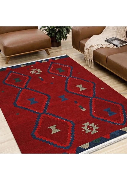 Model Halı Halımax Dara Kaymaz Tabanlı Pamuk Kilim 124