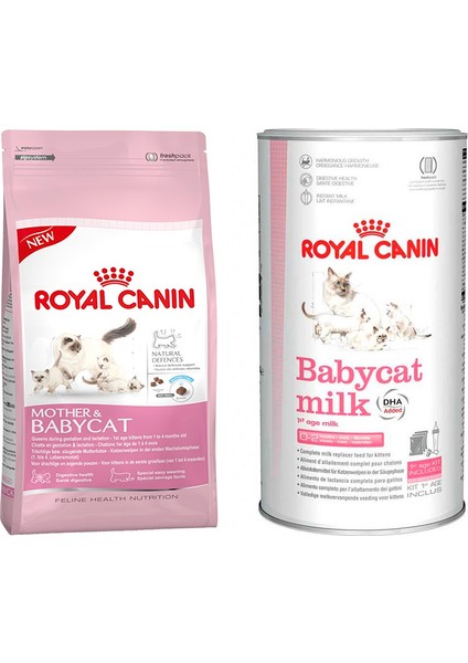 Mother & Baby Kitten Yavru Kedi Maması 2 kg + Babycat Milk Süt Tozu 300 gr
