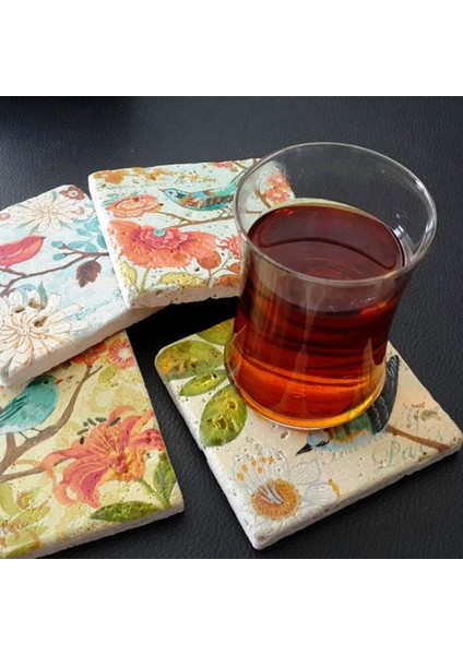 Decor Yeni Yıl Bardak Altlığı 4'lü Set