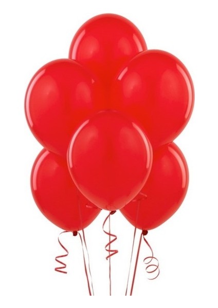 Metalik Kırmızı Balon 100 Adet