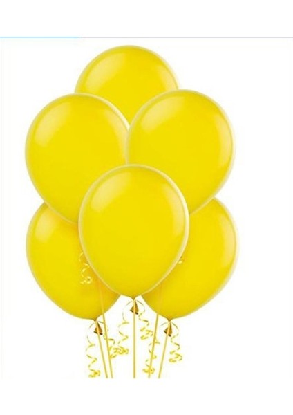 Metalik Sarı Balon 20 Adet