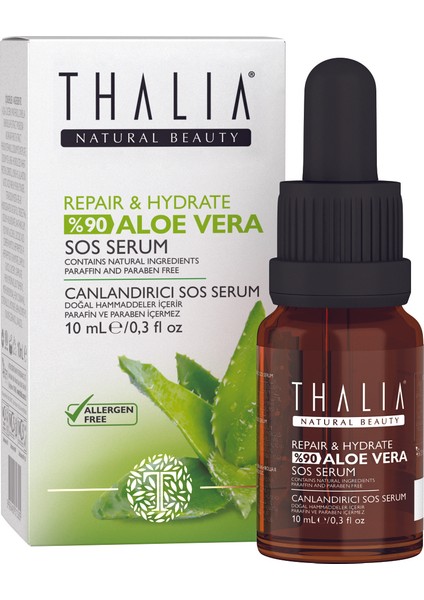 %99 Aloe Vera Özlü Onarıcı Etkili Cilt & Saç Bakım Serumu - 10ml