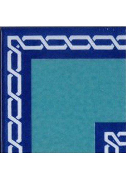 10x10 cm KSK 60 Zincir Desen Modern Çini Bordür Köşe