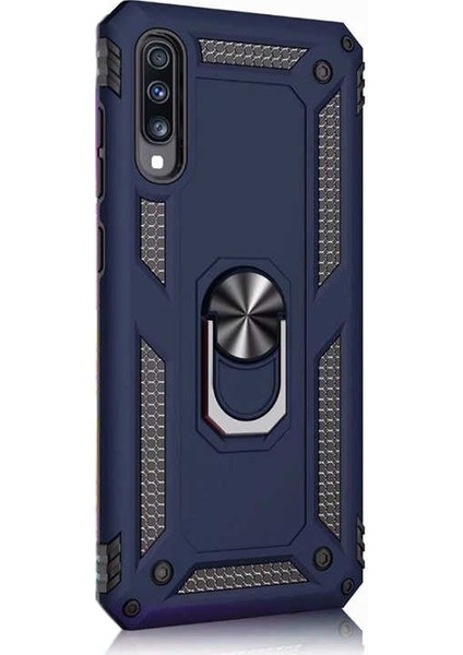 A50s Kılıf Vega Standlı Yüzüklü Mıknatıslı Lacivert