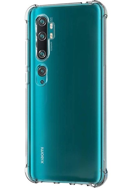 Xiaomi Mi Note 10 Kılıf AntiShock Ultra Koruma Sert Kapak Şeffaf