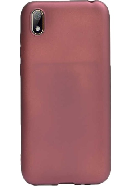 Huawei Y5 2019 Kılıf Premier Silikon Esnek Arka Koruma Mürdüm