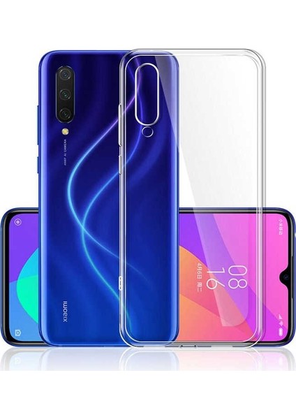 Xiaomi Mi 9 Lite Kılıf Süper Silikon Yumuşak Arka Koruma + Nano Glass Şeffaf modelleri