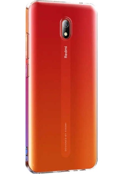 Xiaomi Redmi 8 Kılıf Süper Silikon Yumuşak Arka Koruma + Nano Glass Şeffaf