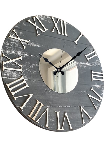 Aynalı Eskitme Duvar Saati modelleri